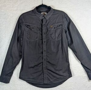 647-G-Star Charcoal Button-Down Shirt